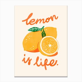 Lemon Is Life Canvas Print