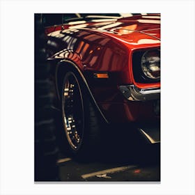 Close Of American Muscle Car 006 Canvas Print