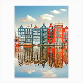 Amsterdam City Scene Canvas Print