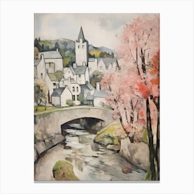Betws Y Coed (Wales) Painting 3 Canvas Print
