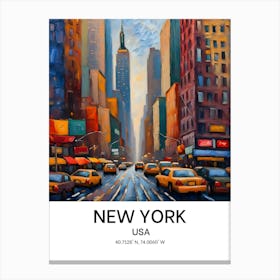 New York Usa Canvas Print