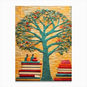 Tree Of Books 3 Canvas Print