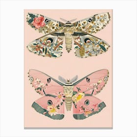 Spring Butterflies William Morris Style 2 Canvas Print