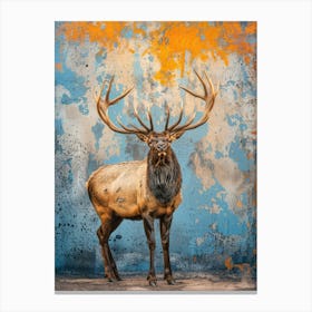 Elk Print Canvas Print