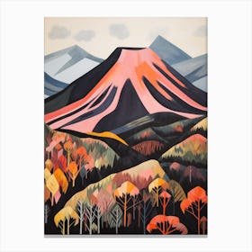 Mount Yasur Vanuatu 1 Mountain Painting Canvas Print