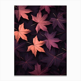 Autumn Maple Leaves Wallpaper 1 Canvas Print