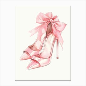 Pink Shoes Canvas Print