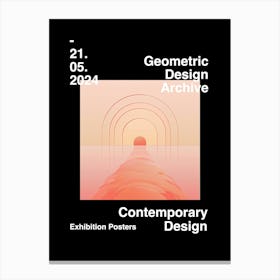 Geometric Design Archive Poster 51 Canvas Print