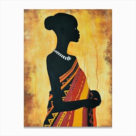 Tribal Odyssey; Whispered Dreams |The African Woman Series Canvas Print