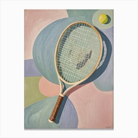 Pastel Tennis Canvas Print