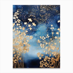 Gold Stars In The Sky Canvas Print