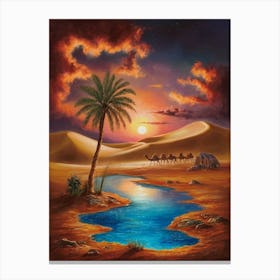 Desert Sunset Canvas Print