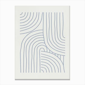 Abstract Wavy Lines 1 Canvas Print