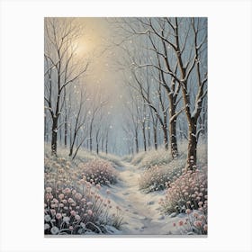 Snowy Path 1 Canvas Print