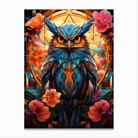 Owl In The Forest 1 Canvas Print