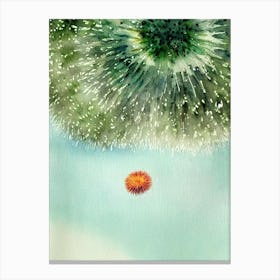 Sea Urchin Storybook Watercolour Canvas Print
