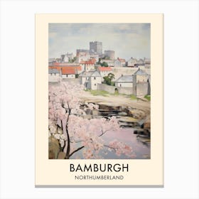 Bamburgh (Northumberland) Painting 1 Travel Poster Canvas Print
