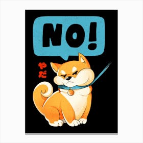 Shiba NO - Cute Funny Shiba Inu Dog Gift Canvas Print
