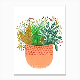 Assorted Potted Plants Jia Canvas Print