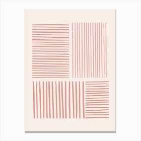 Pink Lines Canvas Print