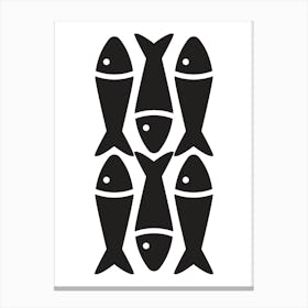 Fish In A Row. New York. Canvas Print