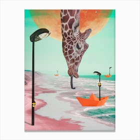  Surrealistic Animals Giraffe Canvas Print