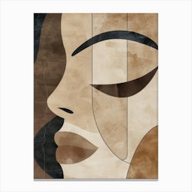 Abstract Woman Canvas Art 1 Canvas Print