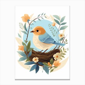 Baby Animal Illustration  Bird 5 Canvas Print