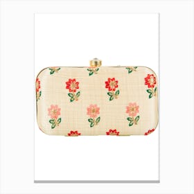 beaded clutch bag Canvas Print