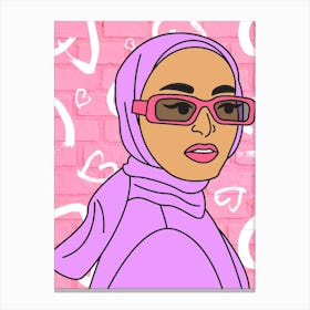 Fresh In A Hijab Canvas Print