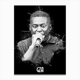 Gza Rapper Portrait Canvas Print