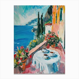 Amalfi Coast Espresso Made In Italy 1 Canvas Print