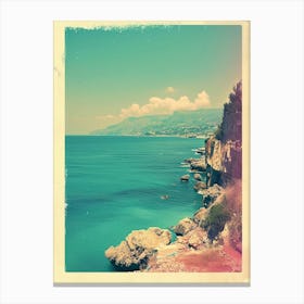 Sicily Retro Polaroid Style 4 Canvas Print