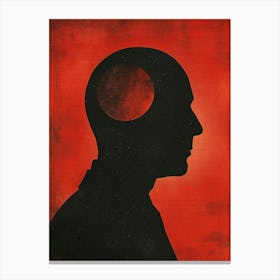 Silhouette Of A Man 3 Canvas Print