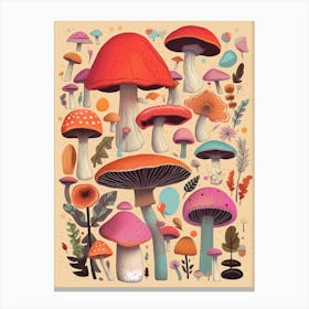 Funky Mushrooms 2 Canvas Print
