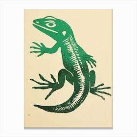 Gradient Lizard Bold Print Canvas Print