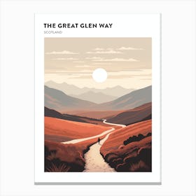 The Great Glen Way Scotland 5 Hiking Trail Landscape Poster Canvas Print