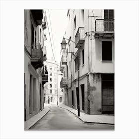 Malaga, Spain, Photography In Black And White 7 Canvas Print