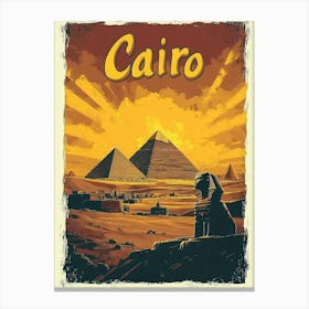 Aihrgdesign A Vintage Travel Poster Of Cairo 2 Canvas Print