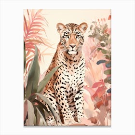 Leopard In The Jungle 5 Canvas Print