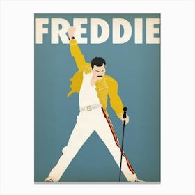 Freddie Mercury Music Icon Minimalist Poster Posteritty Minimal Wall Art Print Canvas Print