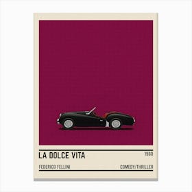 La Dolce Vita Car Canvas Print