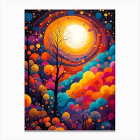 Colorful Night Sky Canvas Print