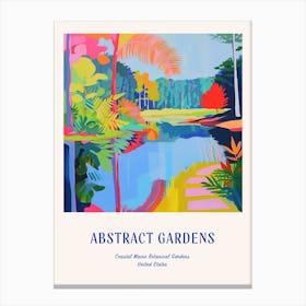 Colourful Gardens Coastal Maine Botanical Gardens Usa 4 Blue Poster Canvas Print