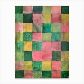 Checkered Squares Canvas Print