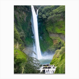 Kaihūrāngu Falls, New Zealand Majestic, Beautiful & Classic (3) Canvas Print