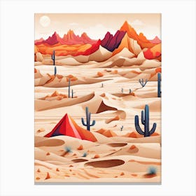 Cactus Desert Canvas Print