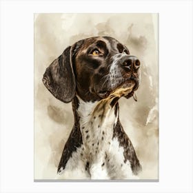 German Shorthaired Pointer.Generated AI. Art Print Canvas Print