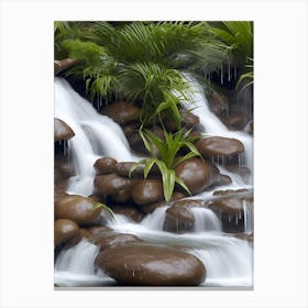 Tropical Waterfall 1 Canvas Print