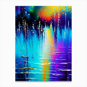 Water Sprites Waterscape Bright Abstract 1 Canvas Print